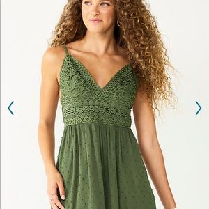 Speechless crochet top skater dress